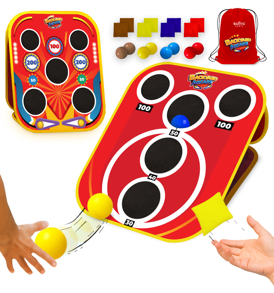 Backyard Arcade™ | 2-in-1 Bean Bag Toss Game for Kids