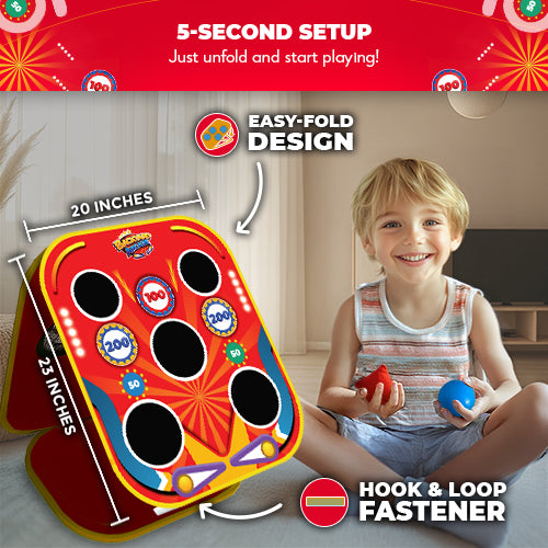 Backyard Arcade™ | 2-in-1 Bean Bag Toss Game for Kids