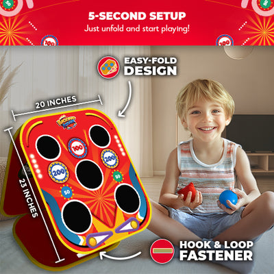 Backyard Arcade™ | 2-in-1 Bean Bag Toss Game for Kids
