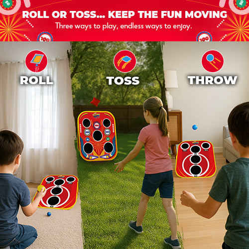 Backyard Arcade™ | 2-in-1 Bean Bag Toss Game for Kids