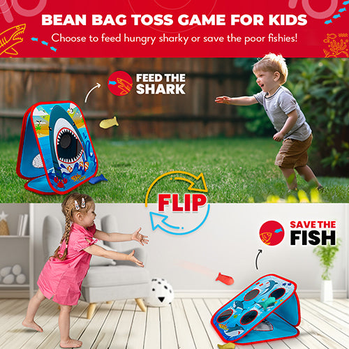 Shark Frenzy™ | 2-In-1 Bean Bag Toss Game For Kids