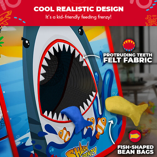 Shark Frenzy™ | 2-In-1 Bean Bag Toss Game For Kids