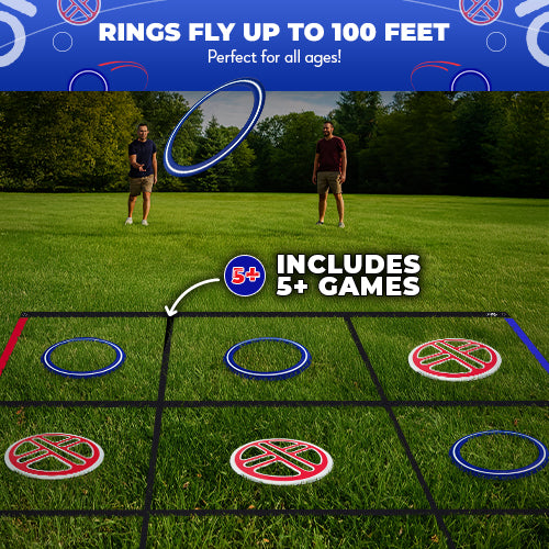 Fling Tac Toe (9ft x 9ft) Giant Tic Tac Toe Game