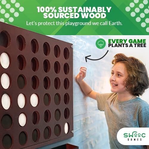 Wall Mounted Giant 4 In A Row Game