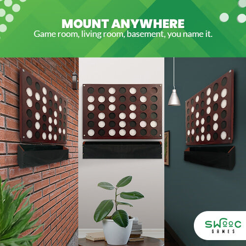 Wall Mounted Giant 4 In A Row Game