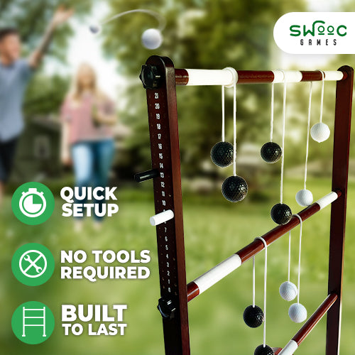 Wooden Ladder Ball Game Set