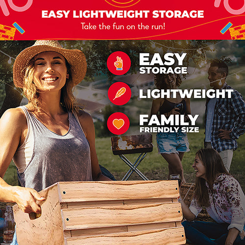 Premium Giant Tower Game w/ Storage Crate