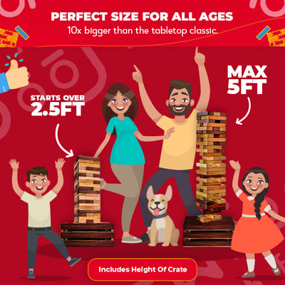 Reclaimed Wood Giant Tower Game