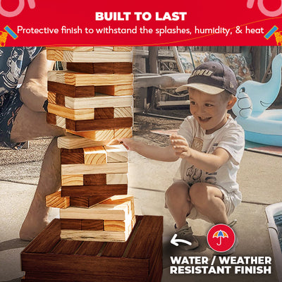 Reclaimed Wood Giant Tower Game