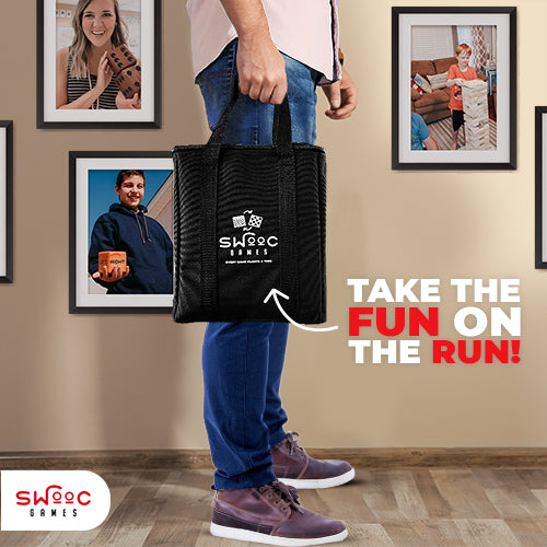 2-in-1 Premium Giant Checkers & Tic Tac Toe Game