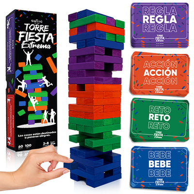 Torre Fiesta Extrema – 100 Comandos y 60 Bloques