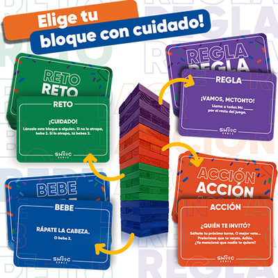 Torre Fiesta Extrema – 100 Comandos y 60 Bloques