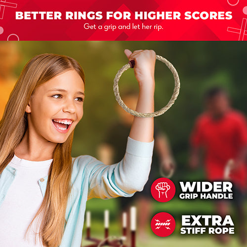 Premium Rustic Ring Toss Outdoor Game