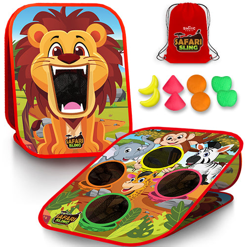 Safari Sling™ | 2-in-1 Bean Bag Toss Game for Kids