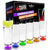 Colorful Unbreakable Tall Shot Glasses Set Of 6 (2oz)