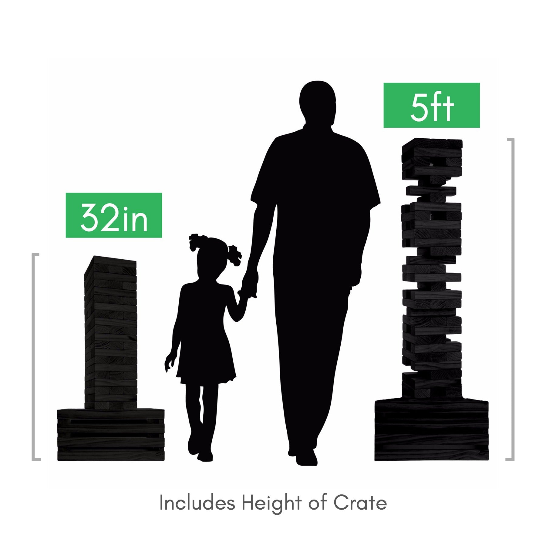 Giant Tumble Tower (Reclaimed Wood)