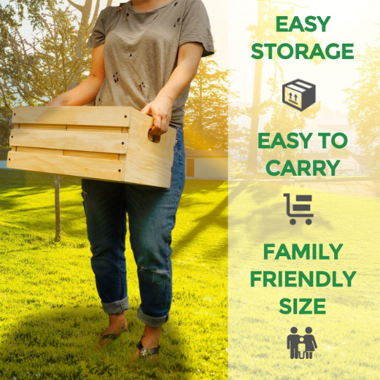 Premium Giant Tower Game w/ Storage Crate